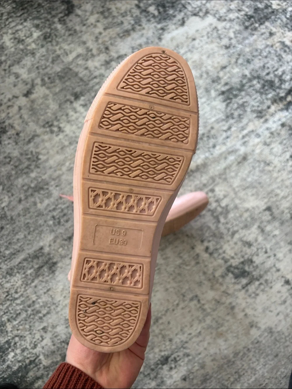 Women’s Blush Pink High-Top Plastic Sneakers